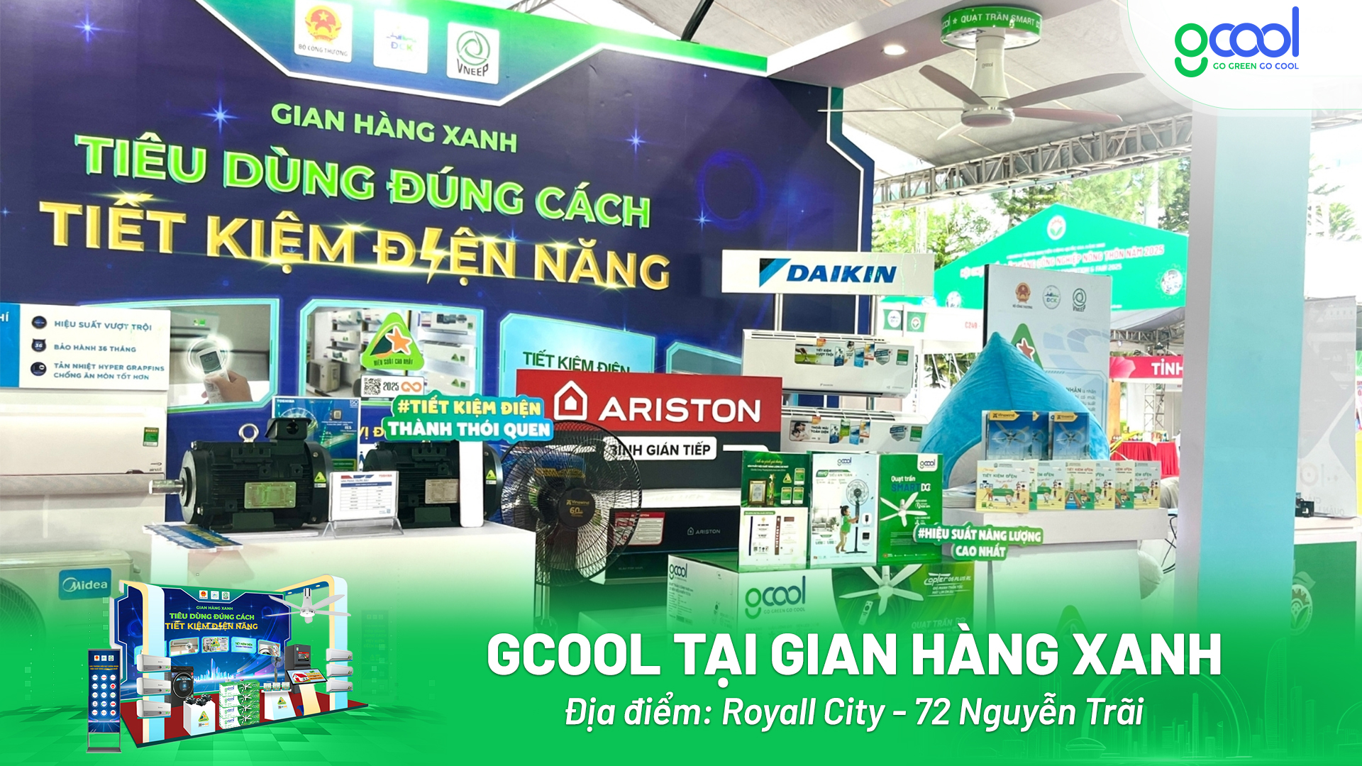 Gian hàng xanh khu vực miền Bắc
