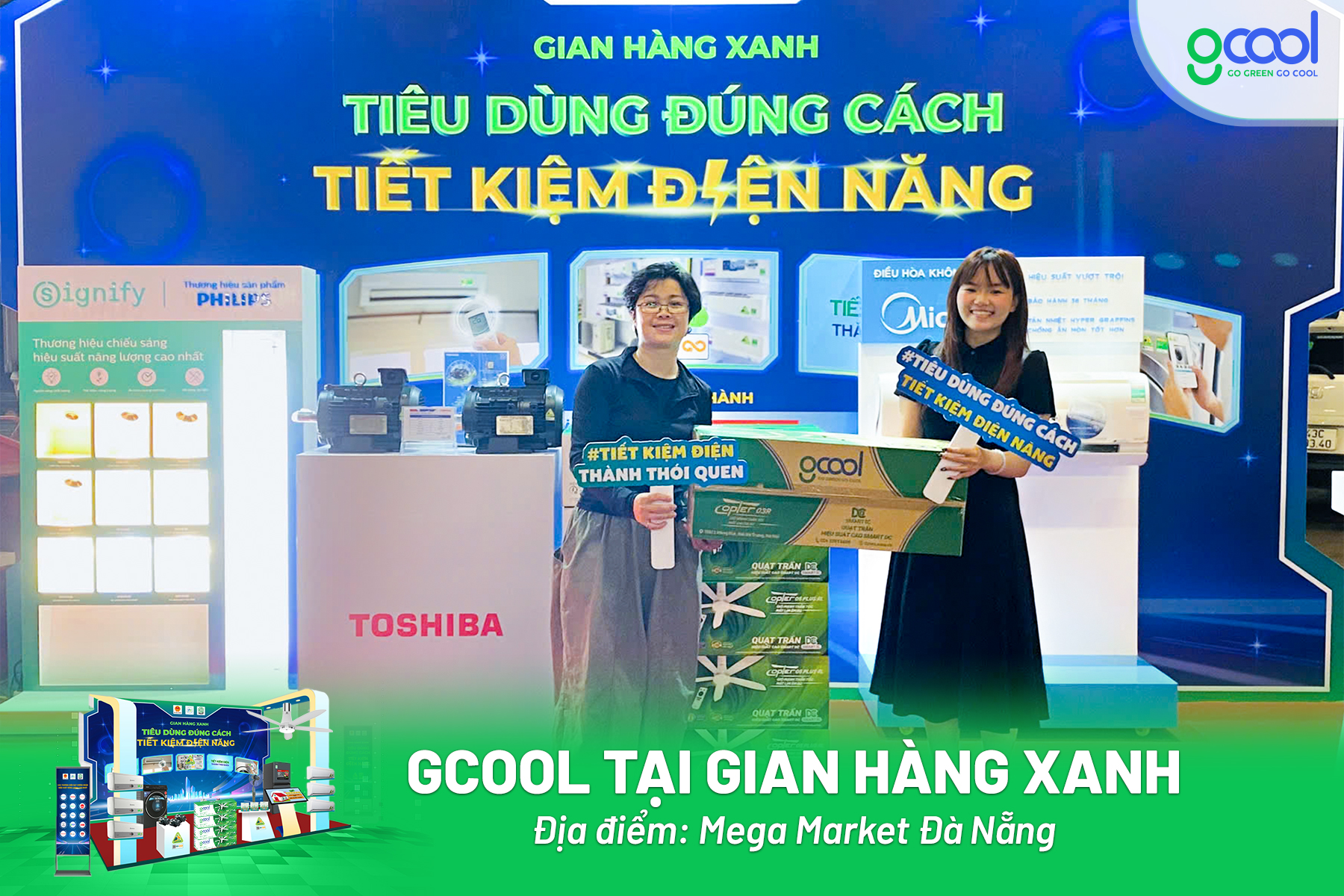 Gian hàng xanh khu vực miền Trung