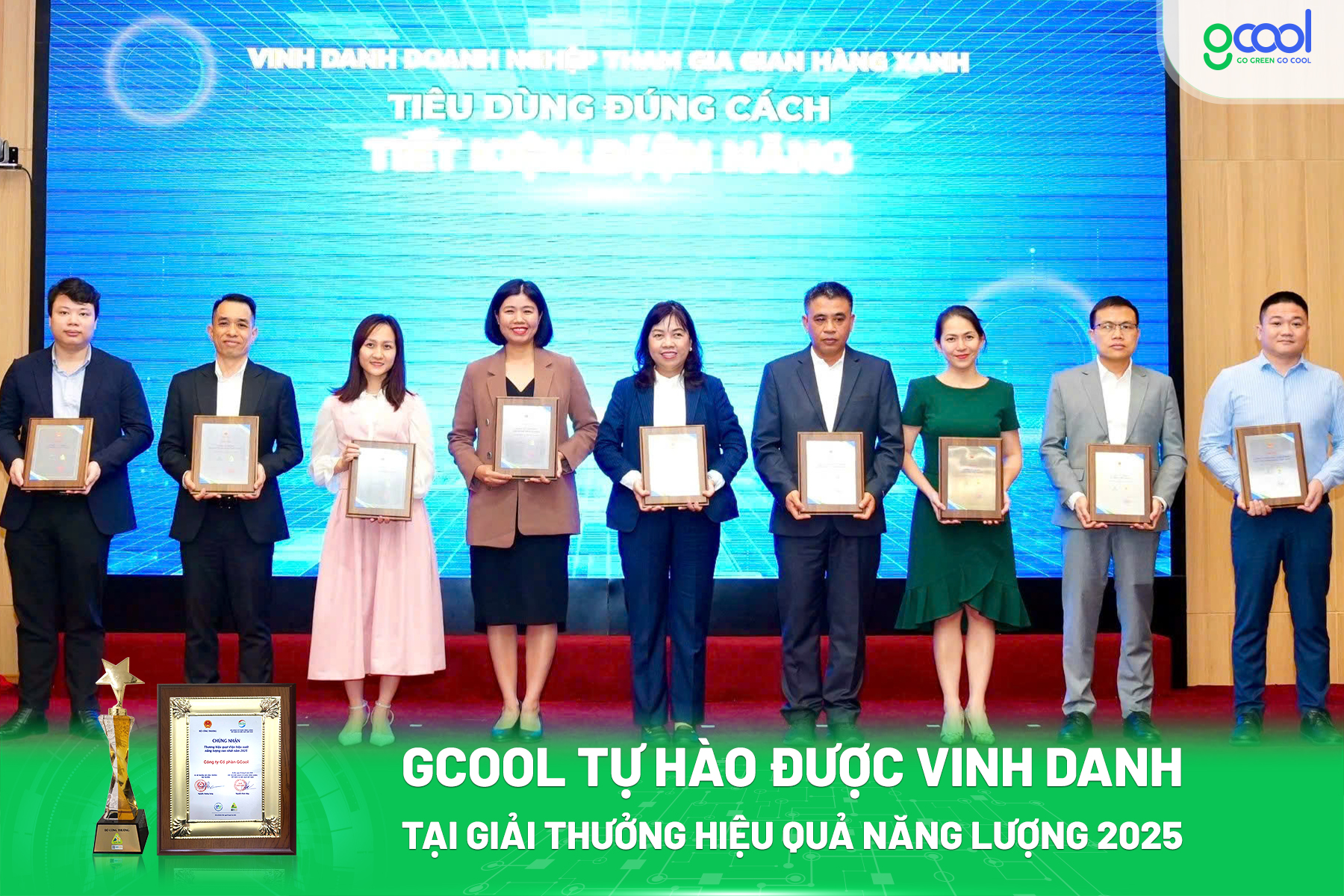 GCool được chứng nhận tham gia Gian hàng Xanh lần thứ I tại Lễ trao giải Hiệu quả năng lượng Việt Nam 2025