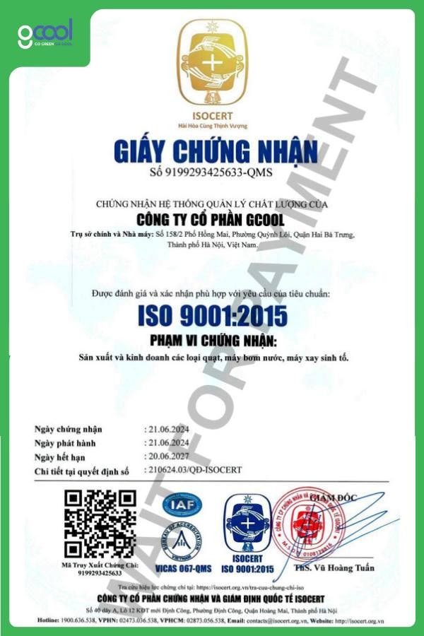 gcool-dat-chung-nhan-iso-90012015-4