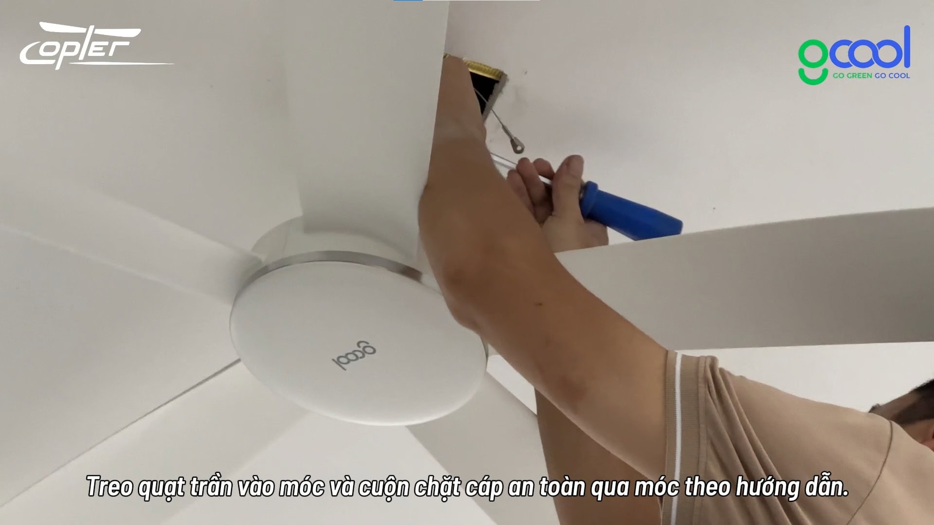 HƯỚNG DẪN LẮP QUẠT CHO NHÀ TRẦN THẠCH CAO
