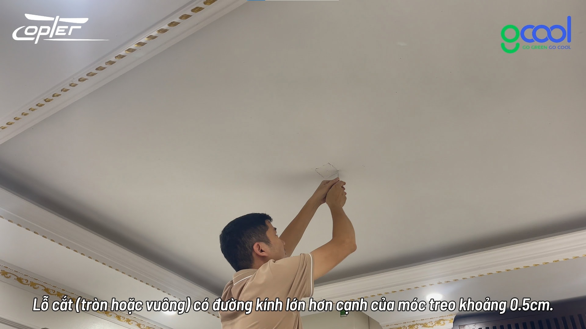 HƯỚNG DẪN LẮP QUẠT CHO NHÀ TRẦN THẠCH CAO