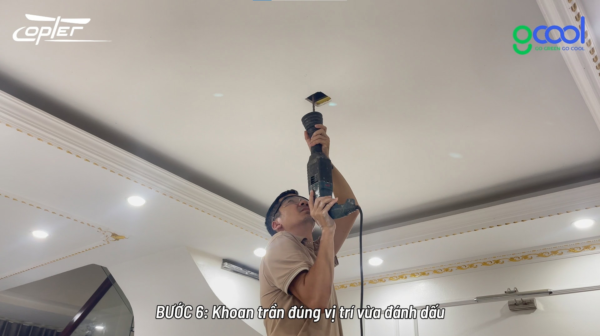 HƯỚNG DẪN LẮP QUẠT CHO NHÀ TRẦN THẠCH CAO