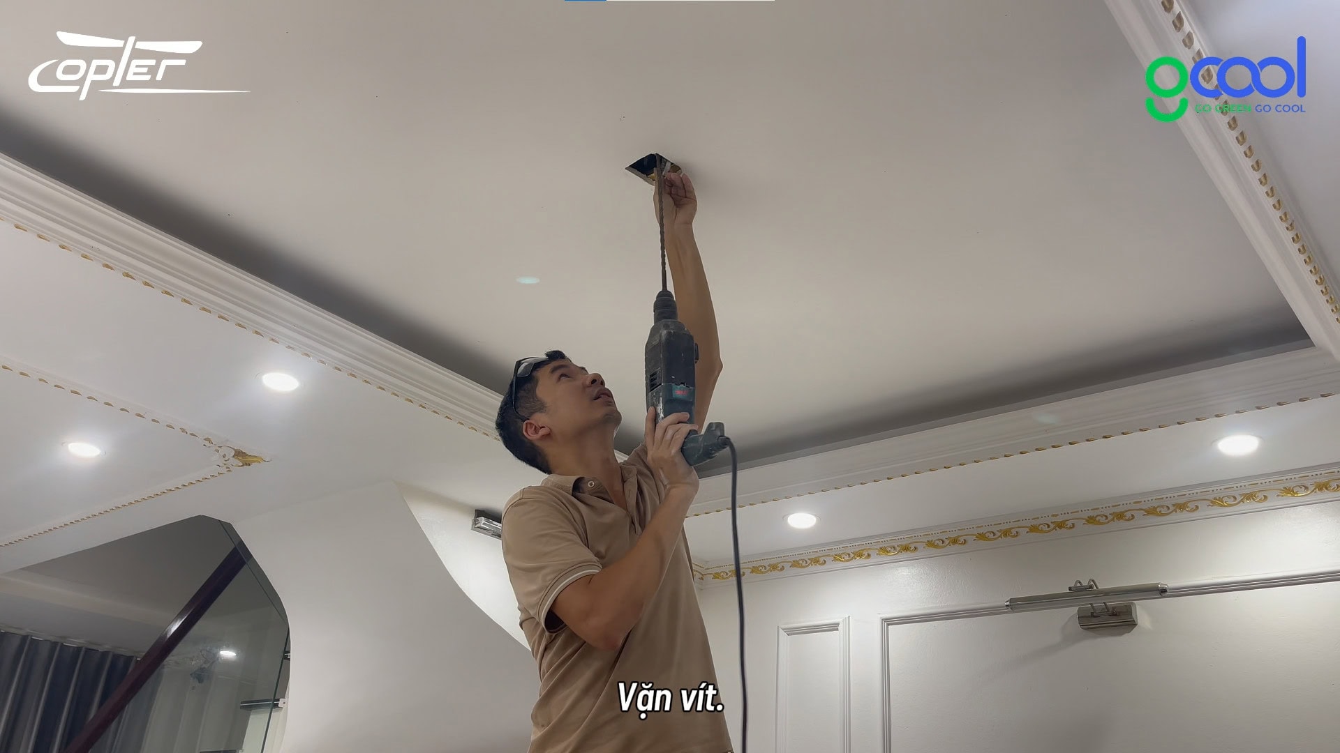 HƯỚNG DẪN LẮP QUẠT CHO NHÀ TRẦN THẠCH CAO
