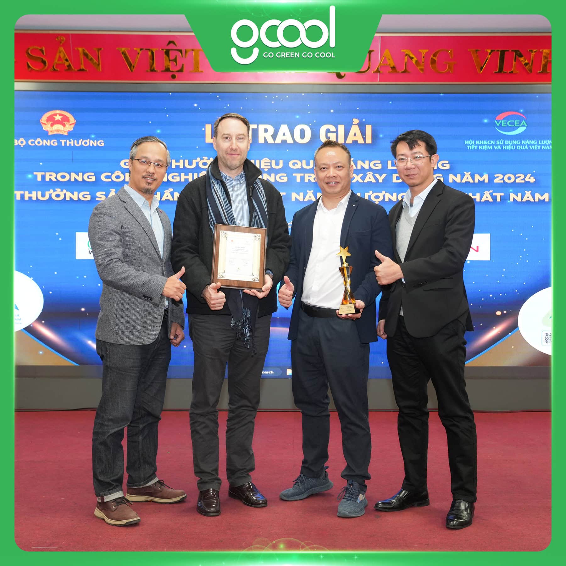 QUẠT TRẦN GCOOL ĐẠT GIẢI SẢN PHẨM HIỆU SUẤT NĂNG LƯỢNG CAO NHẤT NĂM 2024 DO BỘ CÔNG THƯƠNG BÌNH CHỌN