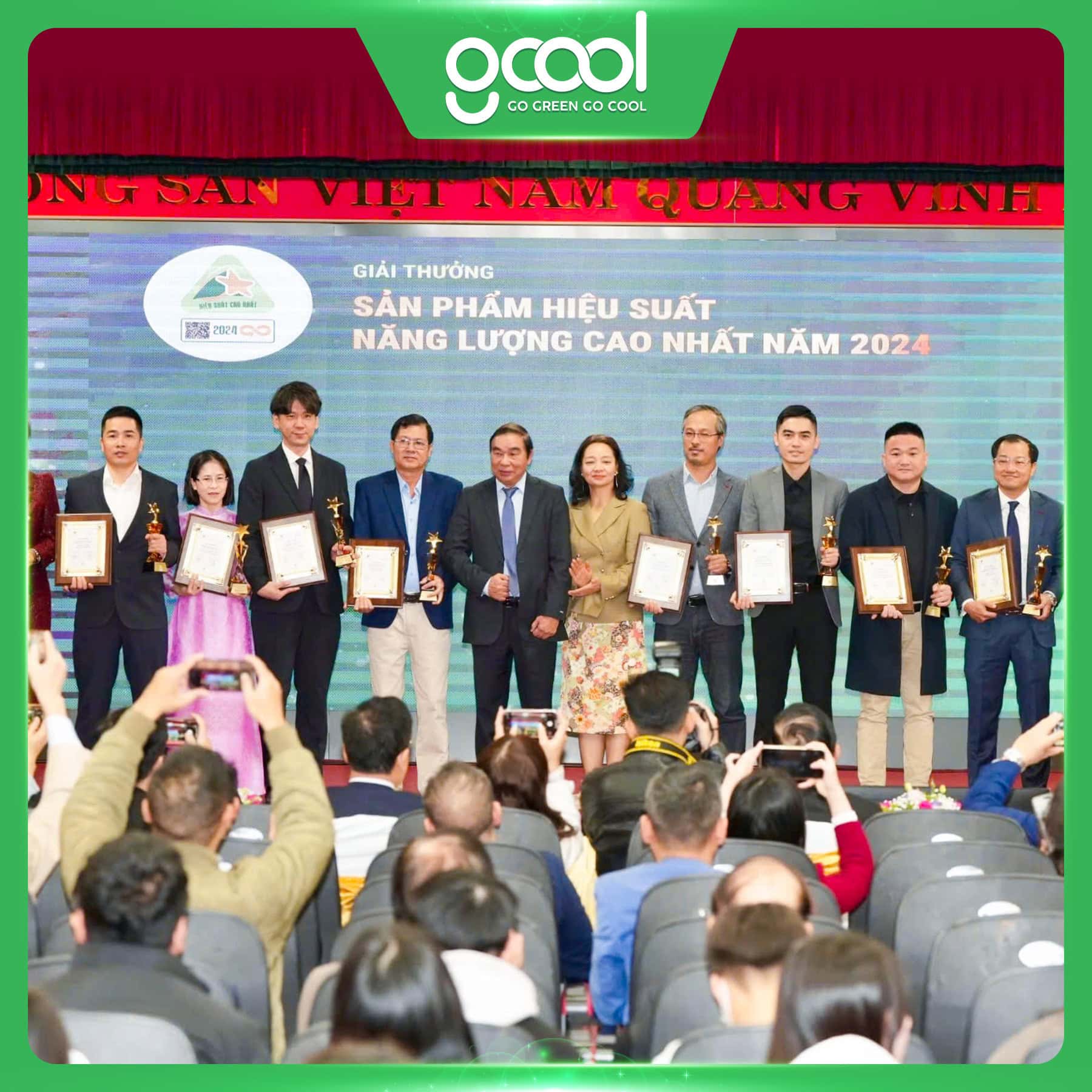QUẠT TRẦN GCOOL ĐẠT GIẢI SẢN PHẨM HIỆU SUẤT NĂNG LƯỢNG CAO NHẤT NĂM 2024 DO BỘ CÔNG THƯƠNG BÌNH CHỌN